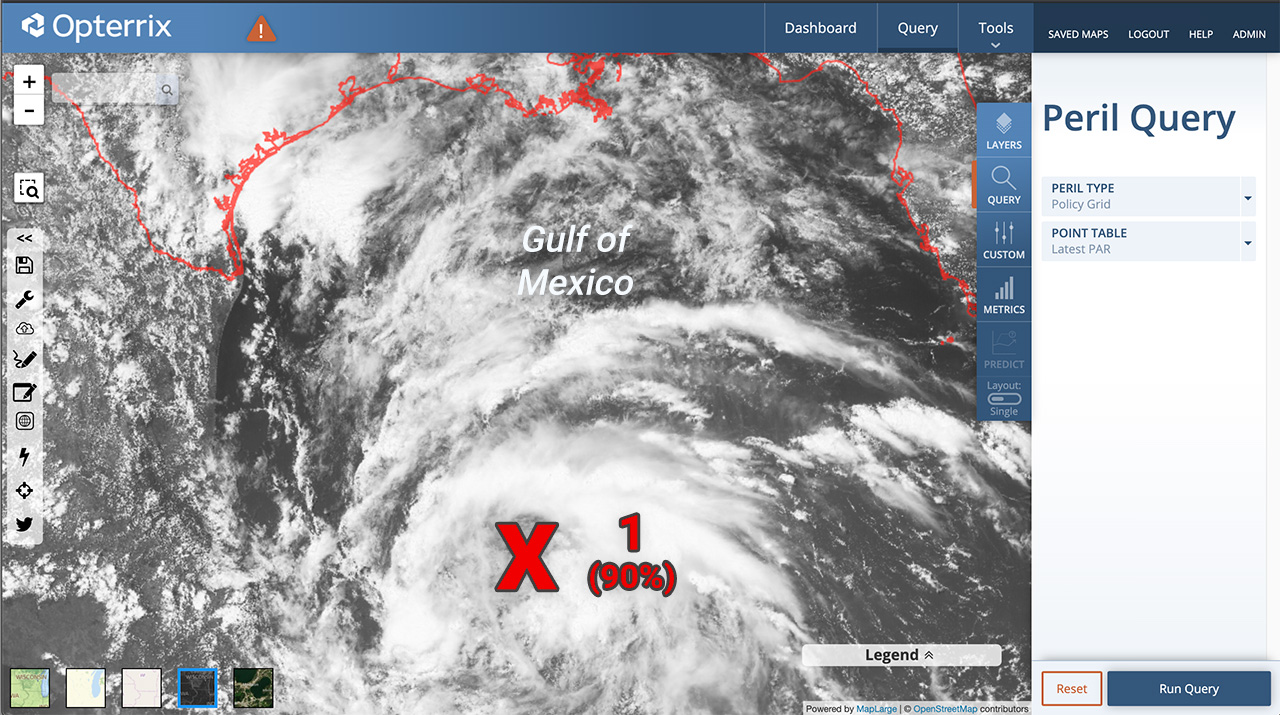 Tropical Depression developing in the Gulf of Mexico